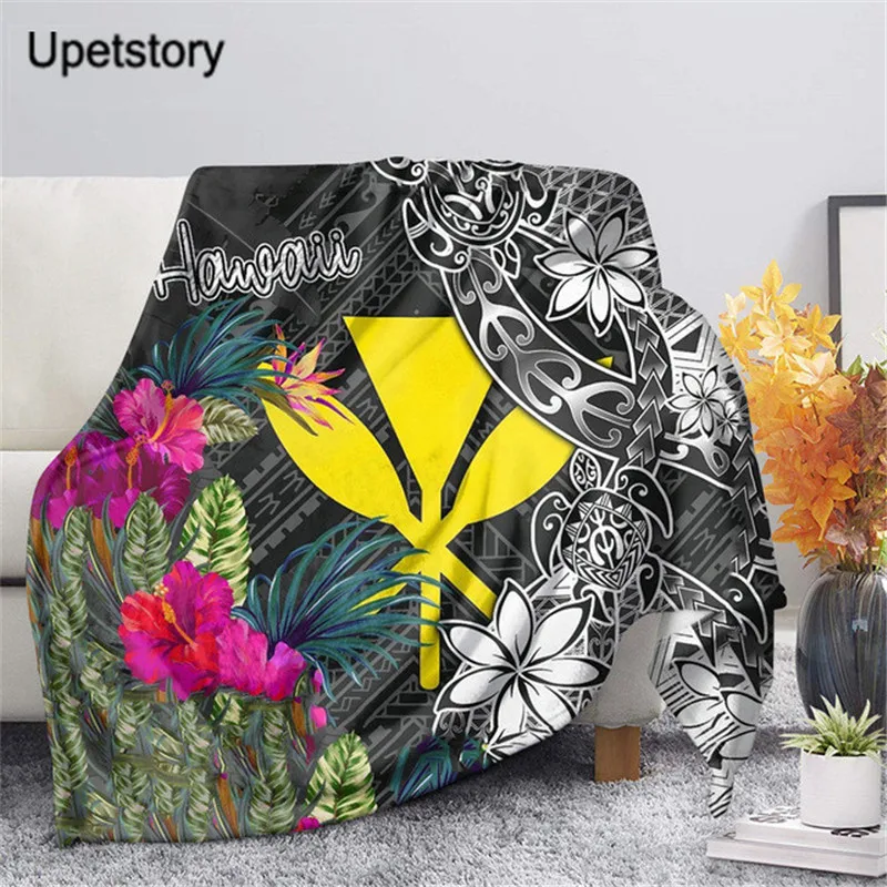 

Upetstory, гавайская полинезийская черепаха гибискуса, дизайнерское одеяло Sherpa для взрослых, мягкое плюшевое покрывало, тонкое покрывало, Пряма...