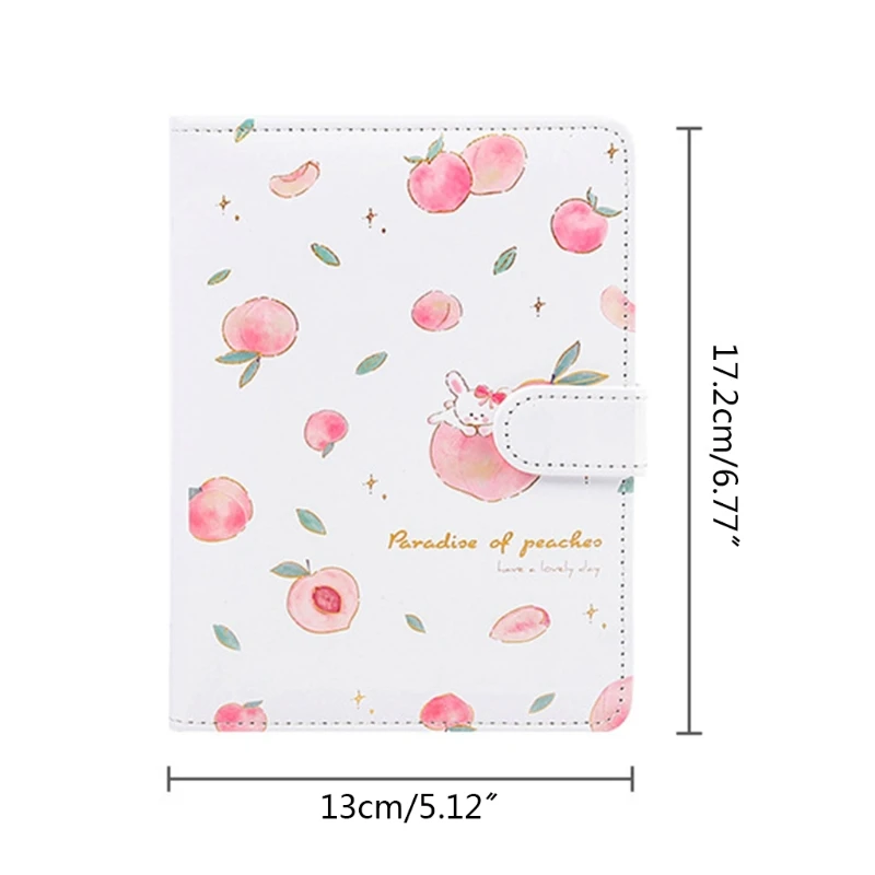 

A5 Notebook Hand Book Magnetic Buckle Peach Pink Student Diary Supplies Stationery wholesales