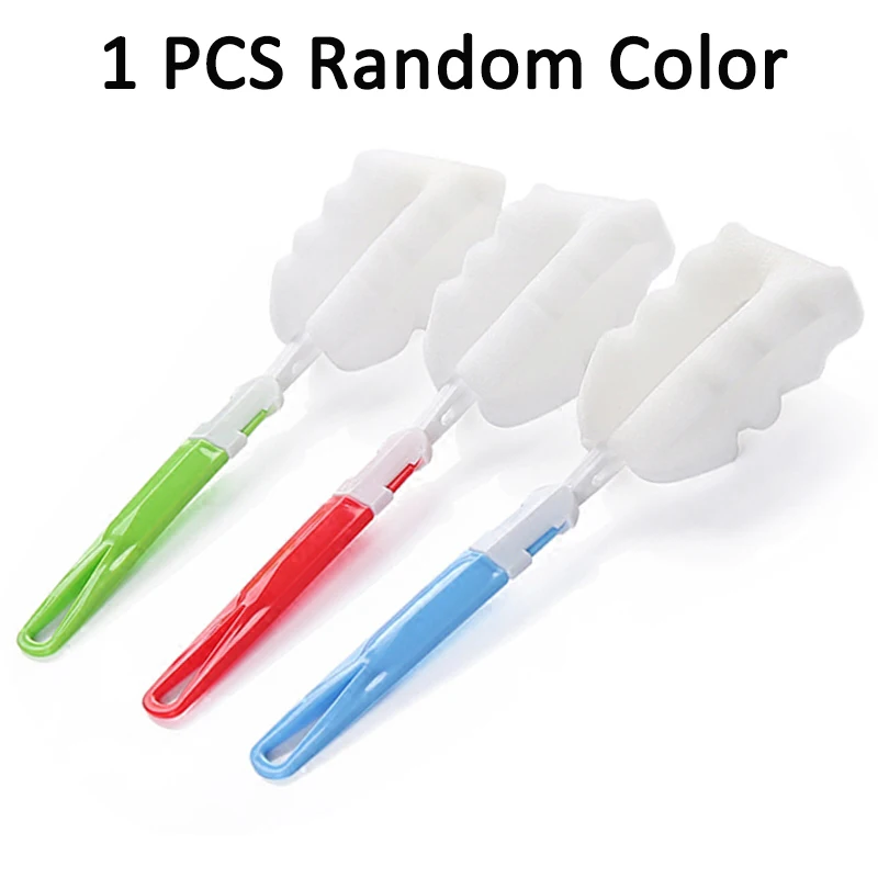 

Cleaning Brushes Kitchen Cleaning Tool Sponge Brush for Wineglass Bottle Coffe Tea Glass Cup Household Cleaning Tools Wholesale