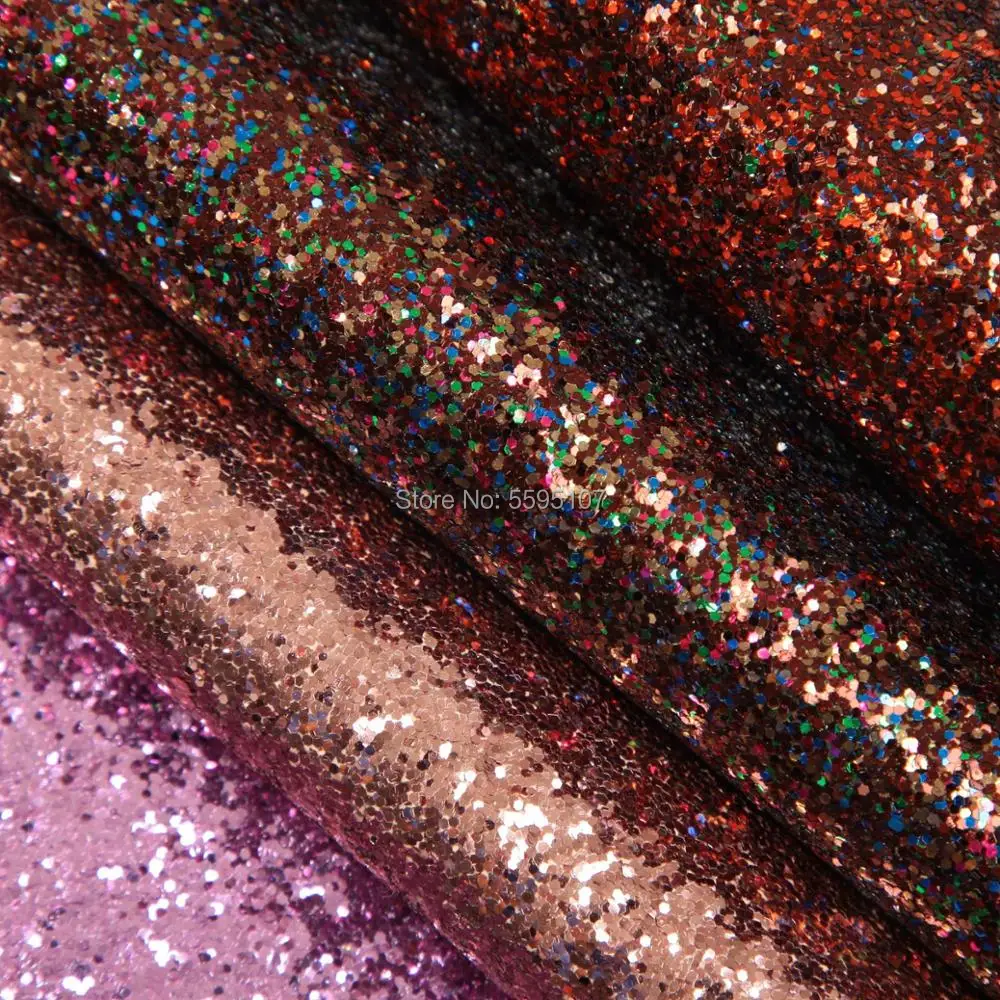 Большая и маленькая блестящая ПУ кожа с шестью краями подходит для сумок обуви