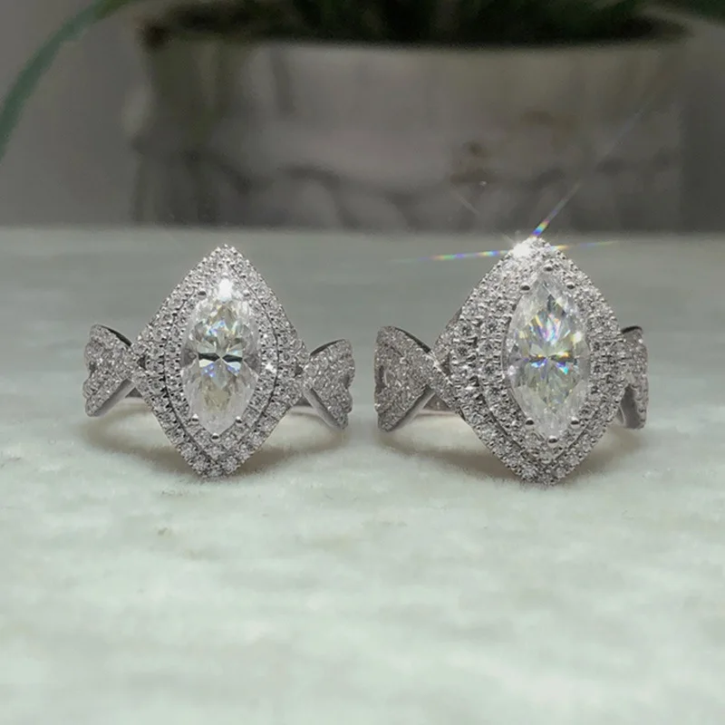 Женское кольцо с фианитом конский глаз | Украшения и аксессуары