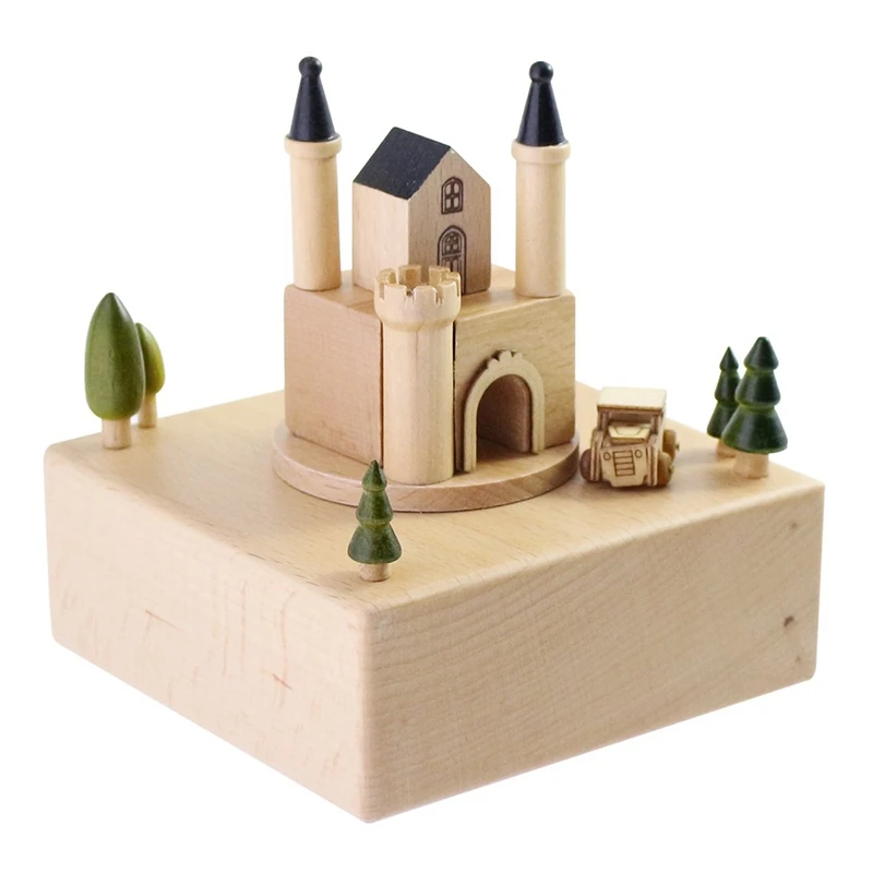 Деревянная музыкальная шкатулка заводные музыкальные шкатулки креативный замок