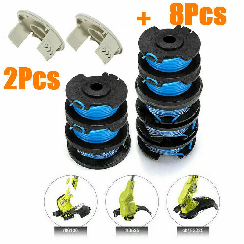 

Mowing Trimmer Rope 18/24/40V Cordless Strimmer Spool Line Trimmer Replacement Reflex Wire Compatible With Ryobi One+AC14RL3Ai