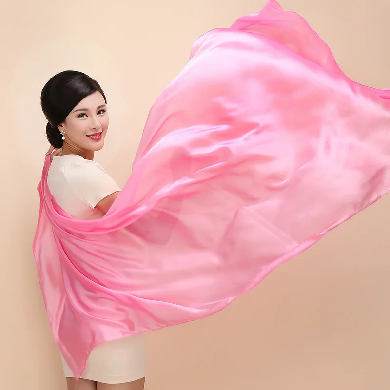 Шелковая ткань 100% однотонный разноцветный окрашенный Шелковый шарф