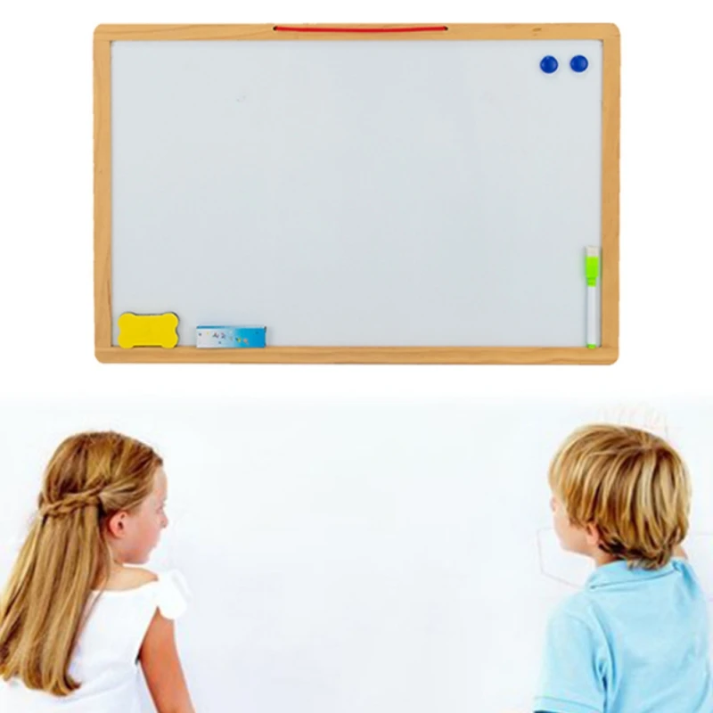 

Magnetic Dry Erase Blackboard Blackboard Magnetic Blackboard Drawing Hanging Message Pendant Memo Board -30*40cm