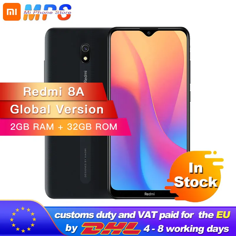 Глобальная версия смартфона Xiaomi Redmi 8A 32 ГБ 2 Гб Восьмиядерный процессор Snapdargon 439 AI