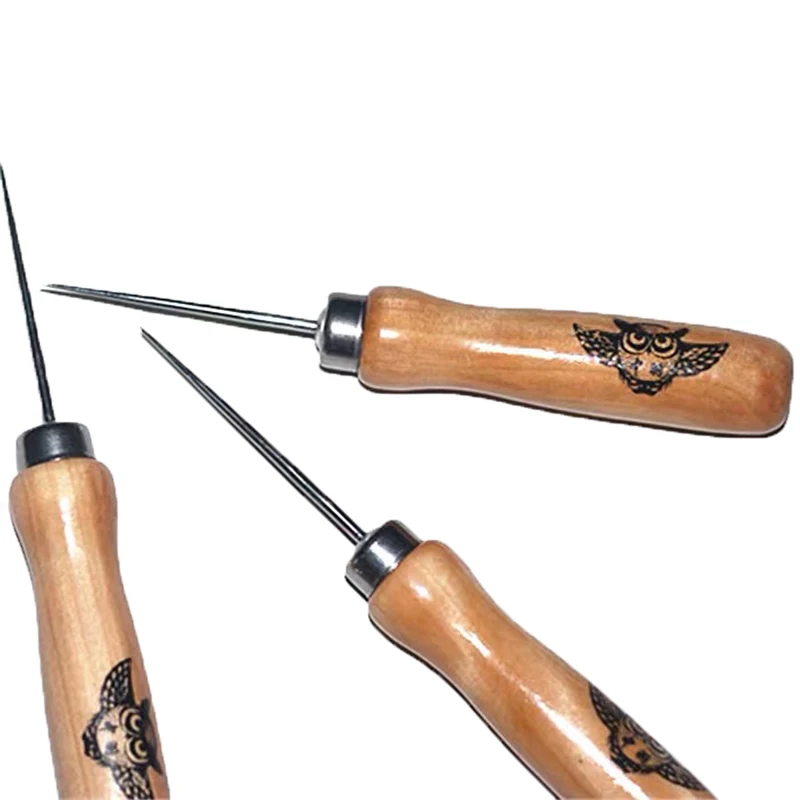 Альфа 1 шт. ракетка для бадминтона шило с деревянной ручкой резьба инструменты