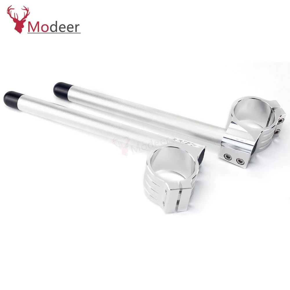 For KAWASAKI ZX6R Motorcycle Handlebar Racing Adjustable CNC 41/46/50/51 mm Clip On Ons Fork Handlebars Handle Bar Cafe Racer | Автомобили
