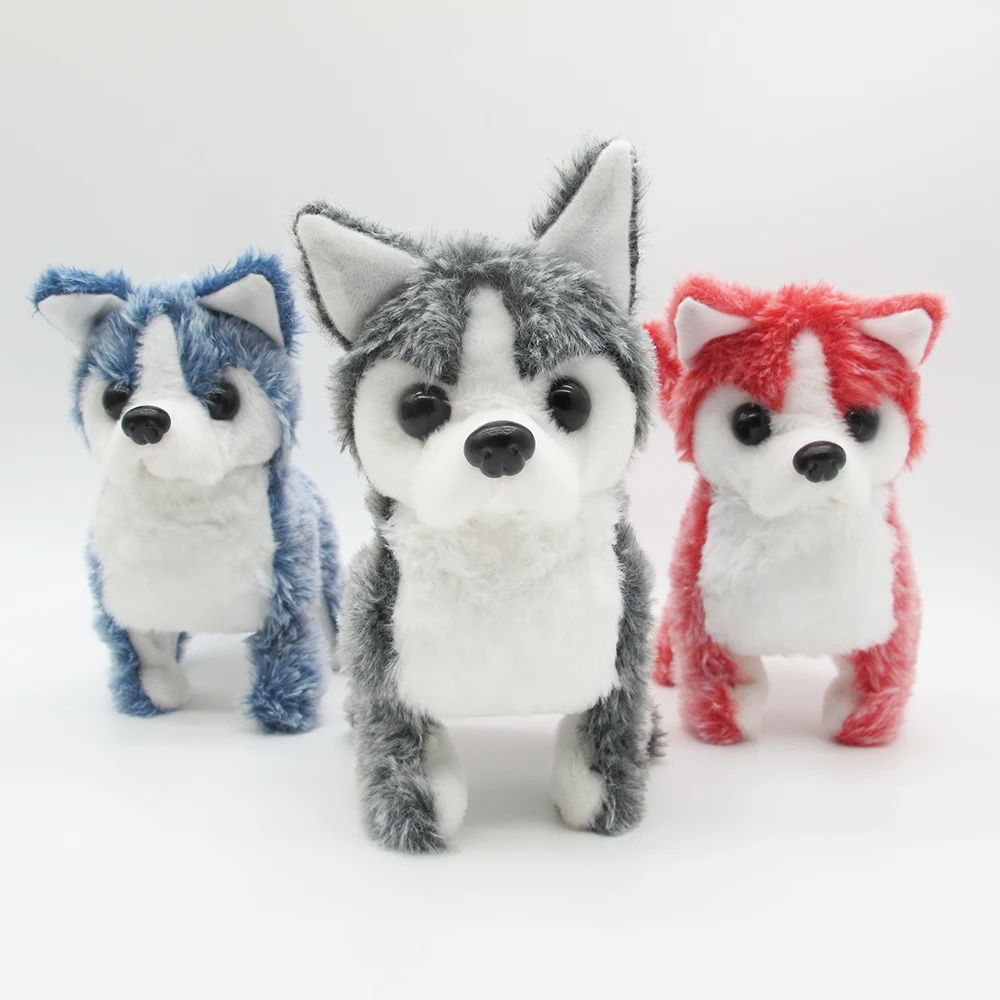 

Electric Plush Pets Doll Toy Husky dog Cute Simulation Puppy Plush Toys Bark Walk Smart Robot Dog interactive Toys For Kid gift