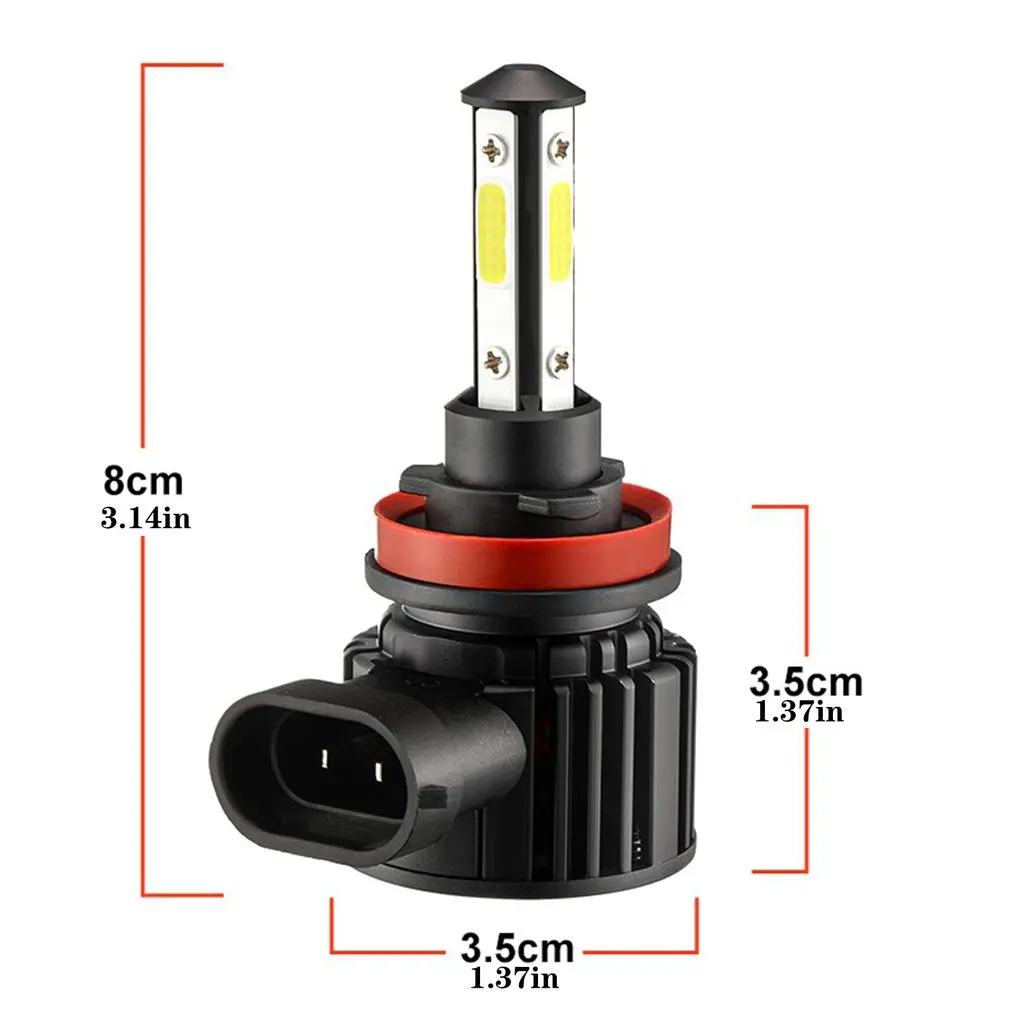 

H11 LED Headlights Kit Super Bright Bulbs Kit 330000LM HIGH/ LOW Beam 6000K High Brightness Light For Vehicle Car Light Headlamp