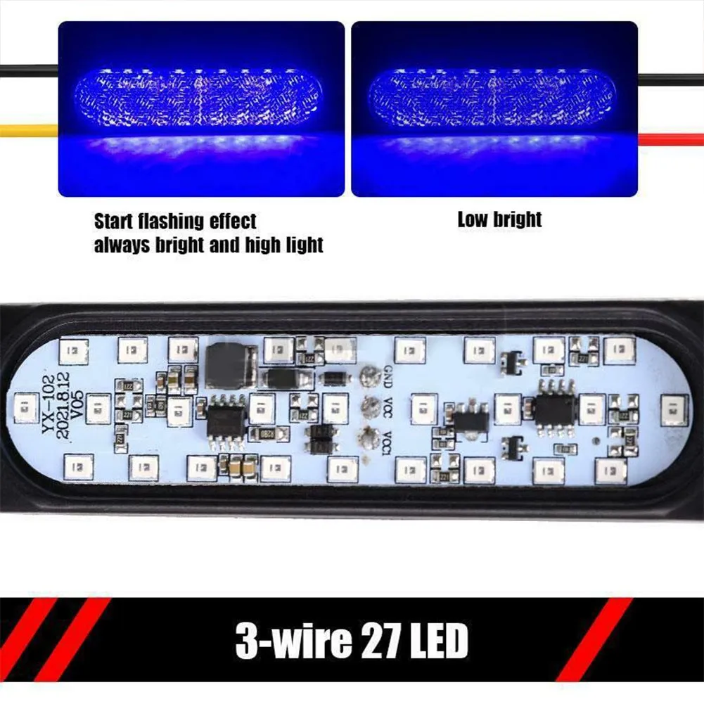 

12 В-24 В светодиодный ная боковая габаритная лампа 27 LED s Light Abs пластиковая основа водонепроницаемая
