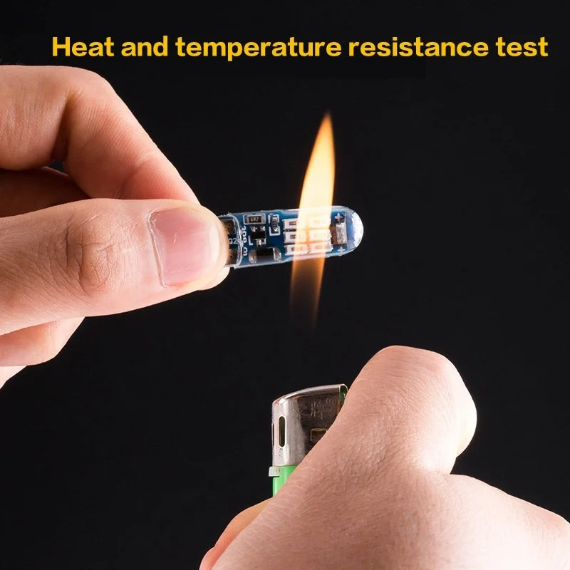 2 шт. T10 4014 W5W термостойкая светодиодная силиконовая лампа номерного знака