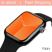 smart watch men women t55 1 75 inch full touch screen call smartwatch heart rate blood pressure monitor for android ios phone