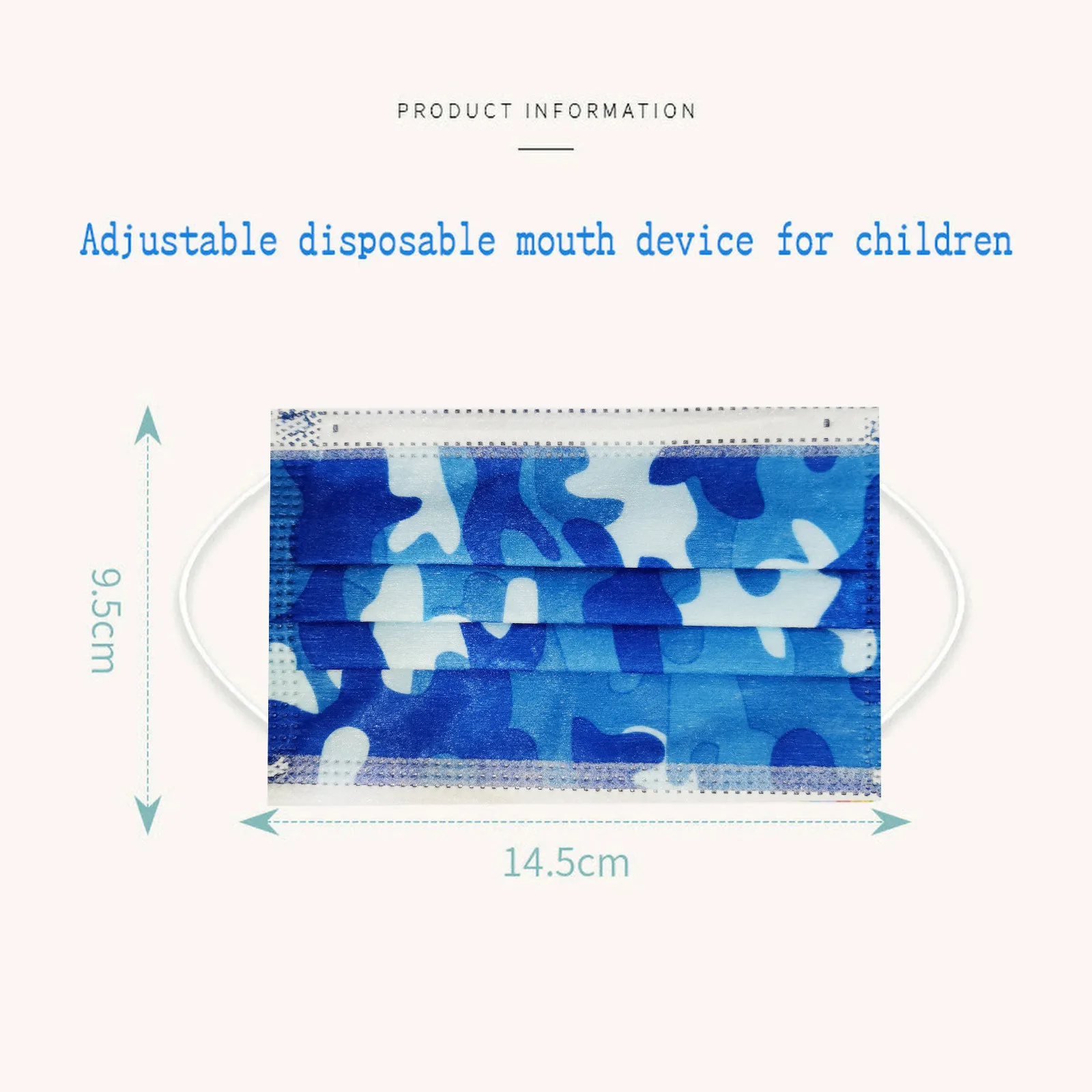 

50pc Children's Mask Disposable Mascarillas Face Mask Breathable Health Care 3ply Ear Loop Protectivedustproof Face Mask