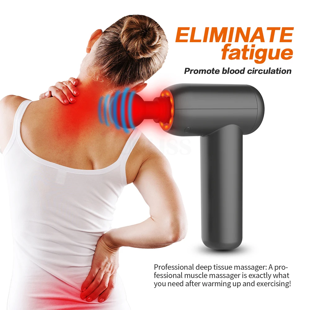 

Massage Gun Mini Electric Fascia Massager Deep Percussion Massager Muscle Pain Exercising Relaxation Body Slimming Fitness