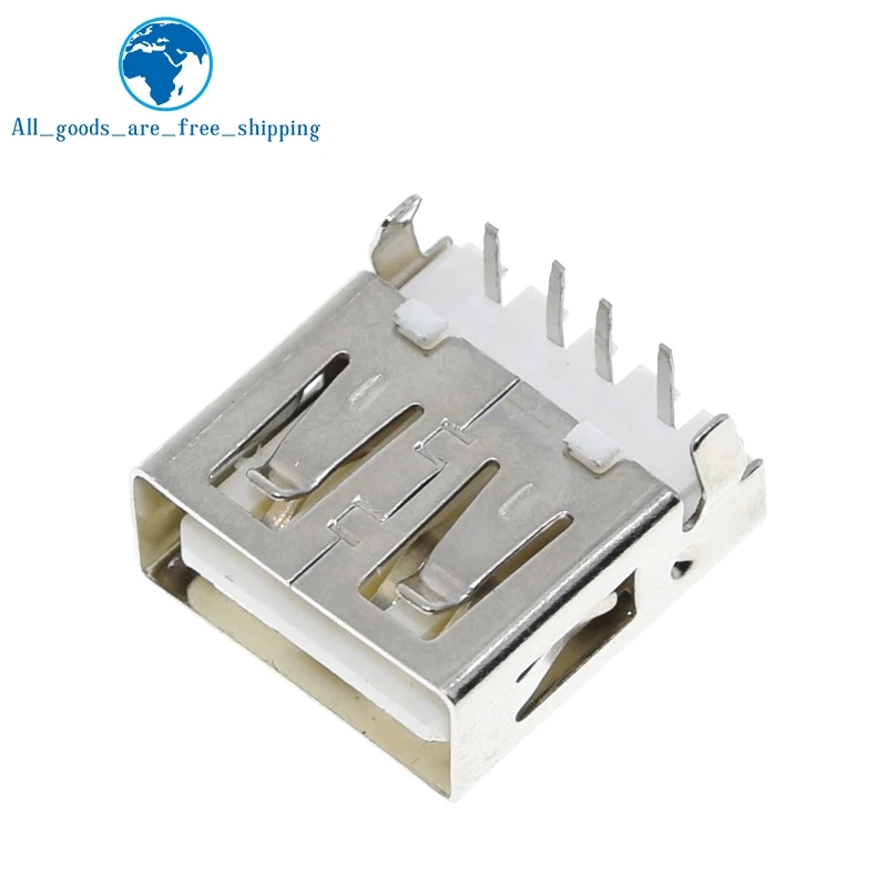 2020 горячая распродажа 10 шт. Тип USB в Стандартный Порты и разъёмы женский припоя