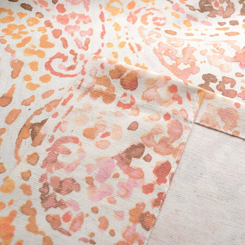 

Modern Curtains for Living Dining Room Bedroom Simple Printed Cotton and Linen Fabric Curtain Tulle FinishedProductCustomization