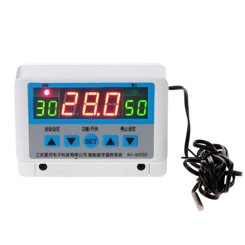 

XH-W3103 AC 220V Max 6600W Digital Thermostat 30A Temperature Controller Switch Tools