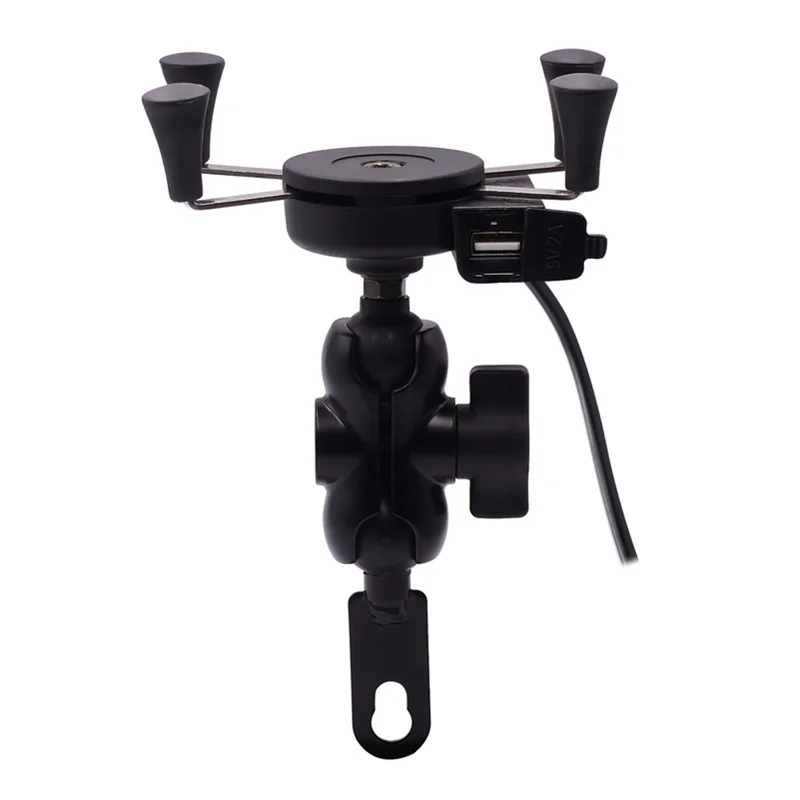 motorcycle mobile phone holder rechargeable usb charger with switch electric vehicle mobile phone holder outdoor cycling parts free global shipping