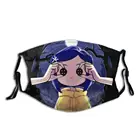 Моющаяся маска для рта Coraline с принтом, Пылезащитная маска для рта, коралин Нил геман, книга против движения, жуткий страх, темный ужас