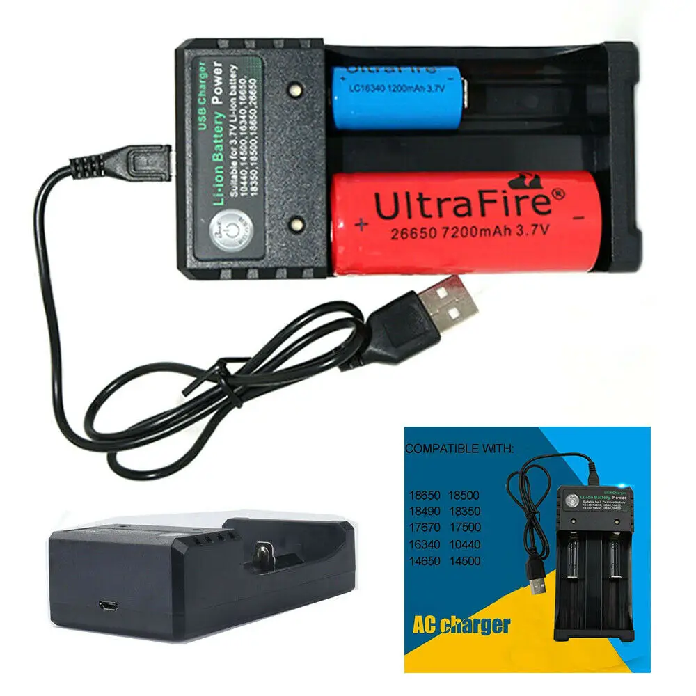 3,7 V 18650 Зарядное устройство литий-ионная аккумуляторная батарея USB независимой зарядкой портативная электронная сигарета 18350 16340 14500 батарея Зарядное устройство