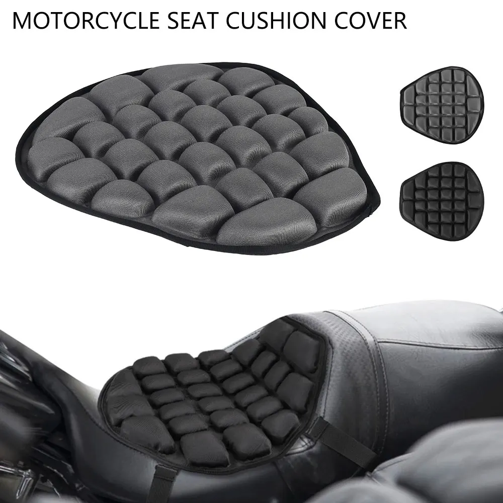 

Motorcycle Seat Cushion 3D Moto Air Seat Cushion Cooling Pad Cycling Cruiser Touring Saddle Mat Pressure Relief Ride Seat Cover