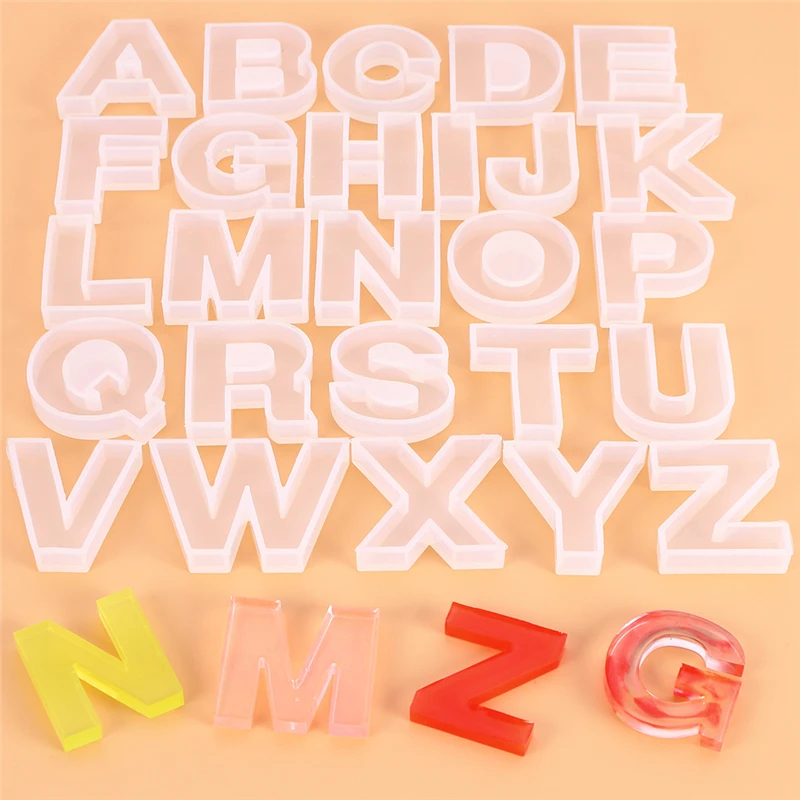 Aomily английская A-Z буква номер помадка силиконовая форма 3D Свеча инструмент для