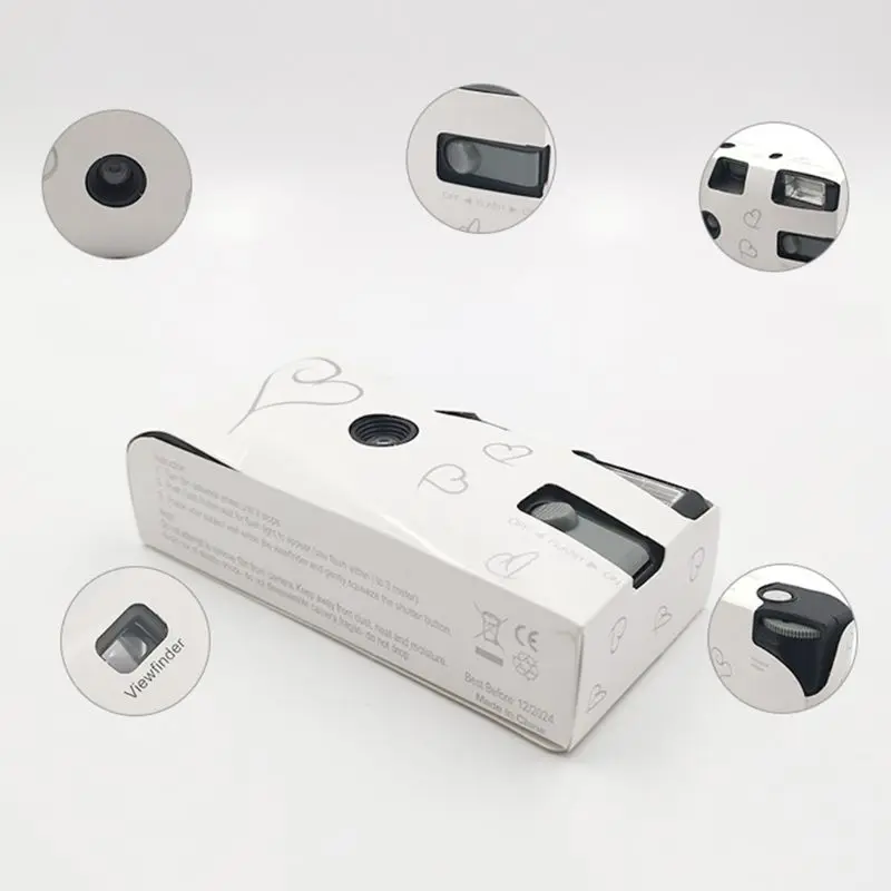 

27 Photos Power Flash Single Use One Time Disposable Film Camera Party Gift