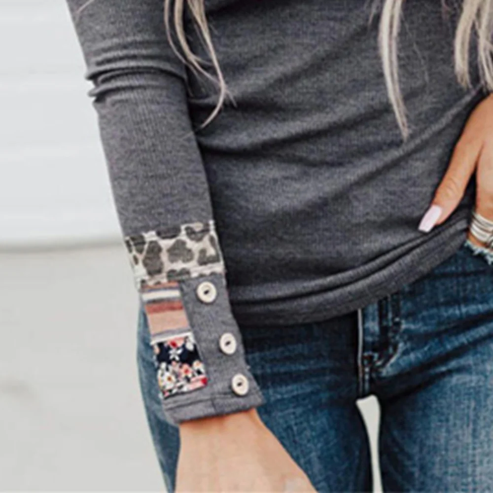 

Maternity Dresses Fashion Slim Print Long Sleeve Tees Crew Neck T-shirt Pregnant Clothes