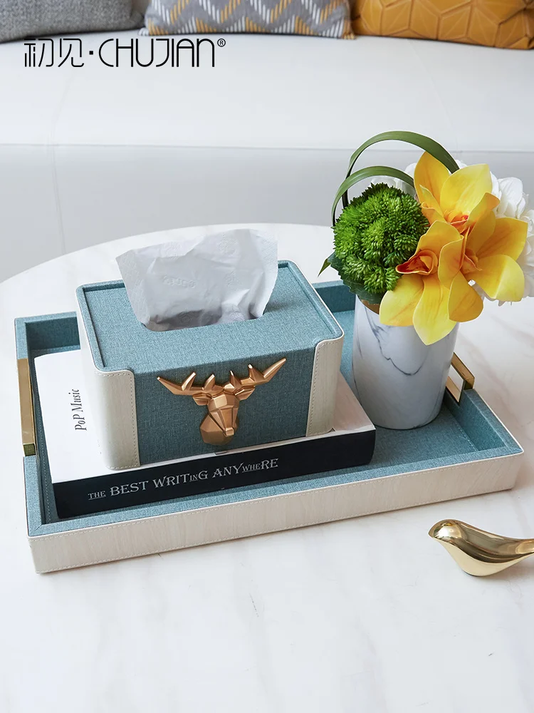 Европейская светильник Роскошная стильная бумажная коробка для полотенец, салфетки для чайного столика, картонная коробка на присоске для ...