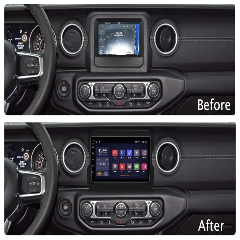 Автомобиль радио для Jeep Wrangler 2018 Android 8 1 HD 9 дюймов сенсорный экран gps навигации