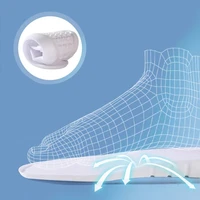 2pcs sports high elastic kinetic energy ultra light insoles sweat shockabsorbent deodorant breathable eva soft shoes pad brioche