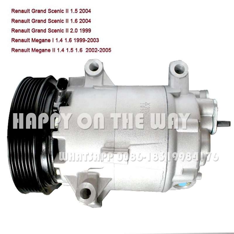 Компрессор переменного тока для Renault megane II 1 4 5 6 Megane I rand Scenic 8200050141|renault ac compressor|ac