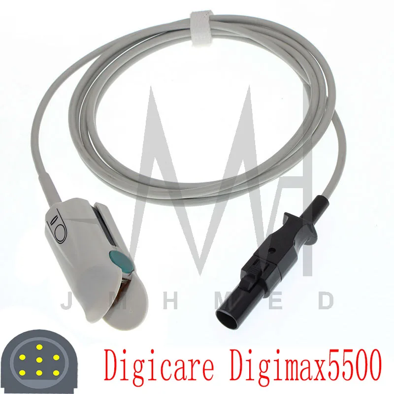 

Compatible with spo2 Sensor of Digicare Digimax5500 Monitor,Adult/Child/Neonate/Finger/Ear/Forehead Oximetry Cable 7pin 3m