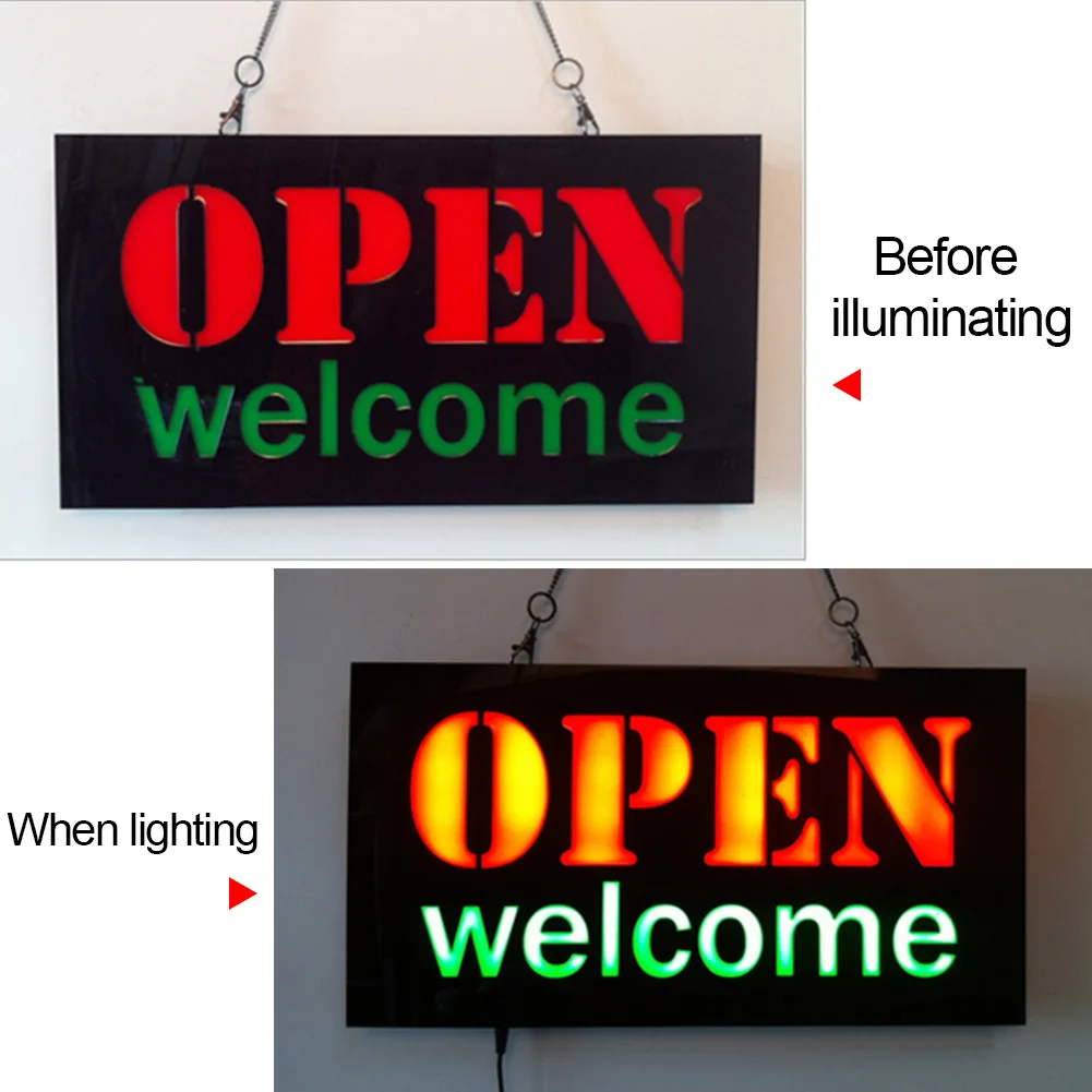 Подвесной рекламный светильник на цепочке неоновая лампа открытая декоративная