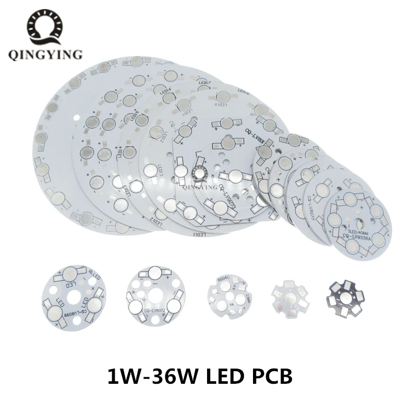 1 Вт-36 Вт Высокая мощность светодиодный PCB панель лампы белый светильник звезда