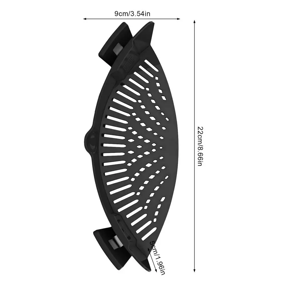 

Clip On Strainer Pan Silicone Colander Withstand High Temperatures Kitchen Food Strainer Drain Any Liquid From Spaghetti Pasta