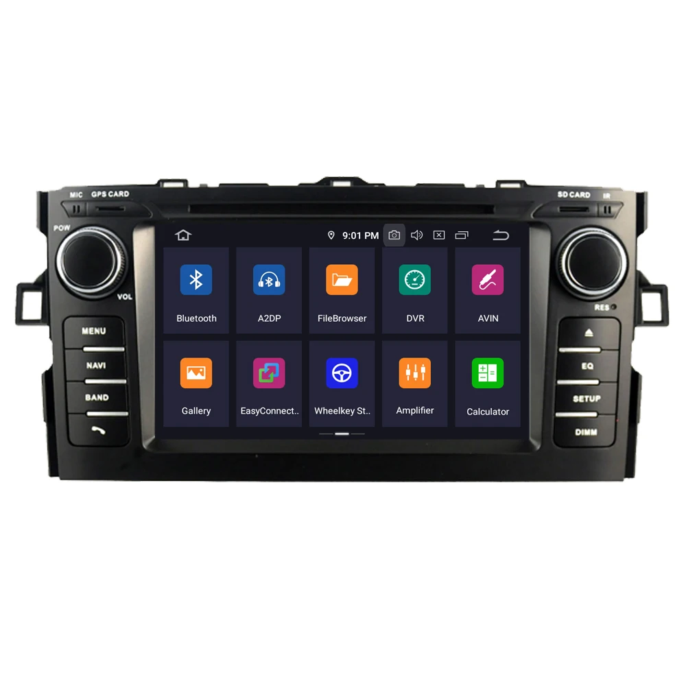 Автомобильный мультимедийный плеер RoverOne для Toyota Auris E150 2008 2012 Android 10 0