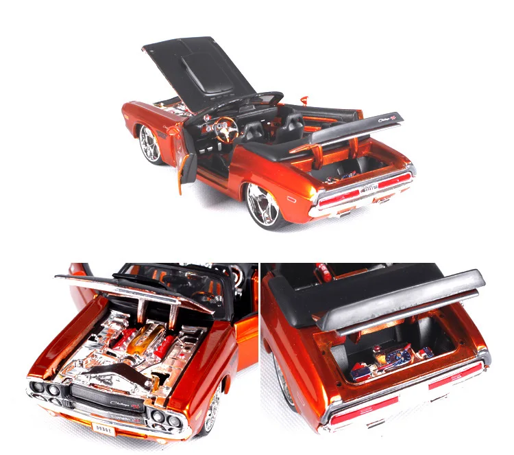 Maisto 1:24 1970 Dodge Challenger модель автомобиля из сплава литье под давлением модель автомобиля моделирование украшение автомобиля коллекция подарочная игрушка