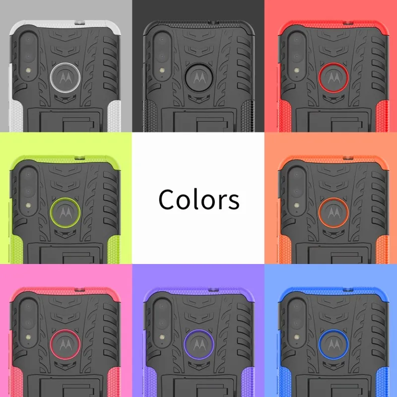 Чехол для Motorola MOTO E6 Plus силиконовый защитный чехол с подставкой ударопрочный |
