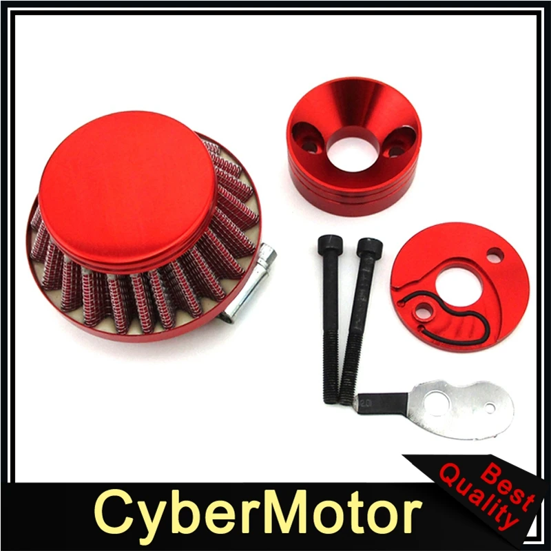 Красный адаптер воздушного фильтра Vstack для скутера 23cc 33cc 43cc с большой ЛАПКОЙ