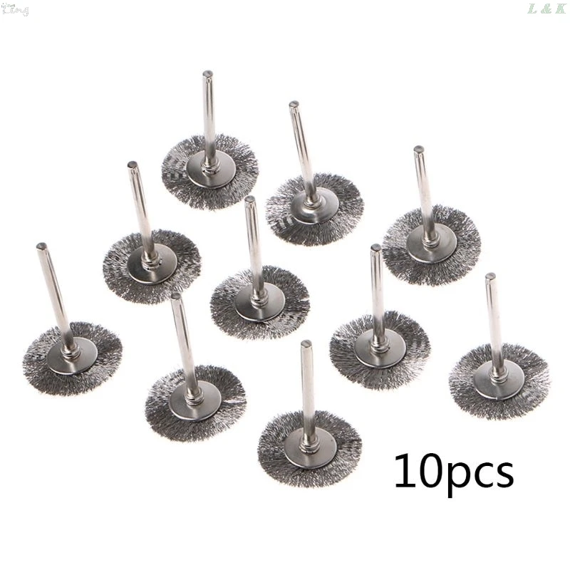 

Колесная щетка Dremel, вращающийся инструмент для мини-дрели, 22 мм, 10 шт.