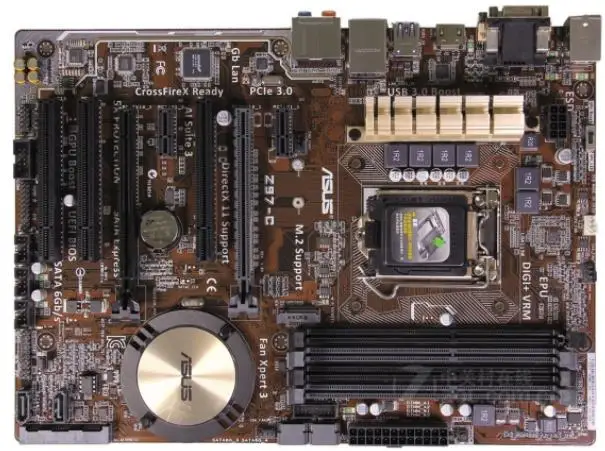 Verkaufen Asus Z97-C Desktop Motherboard LGA 1150 DDR3 Für I3 I5 I7 CPU USB2.0 USB3.0 32GB Z97 Original Motherboards Freies Verschiffen