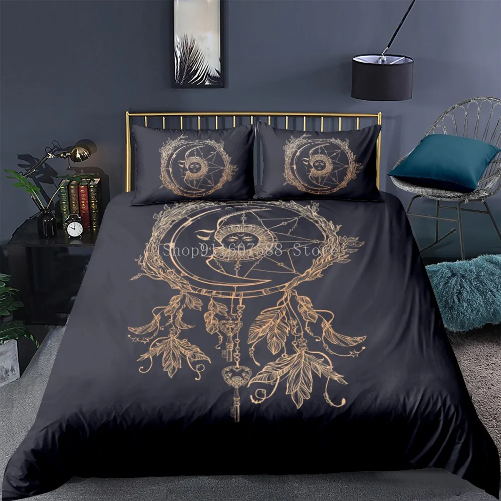 

Dream-Catcher Duvet Cover Set Twin Size Bedding Sets Bohemia Feather Home Textiles Queen King Bed Linen For Adults Kids 2/3pcs