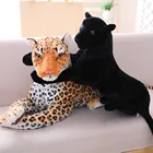 Лесной король пантера пардус Ягуар множество размеров имитация мягкие дикие животные Гепард плюшевая Черная пантера леопард мягкие игрушки