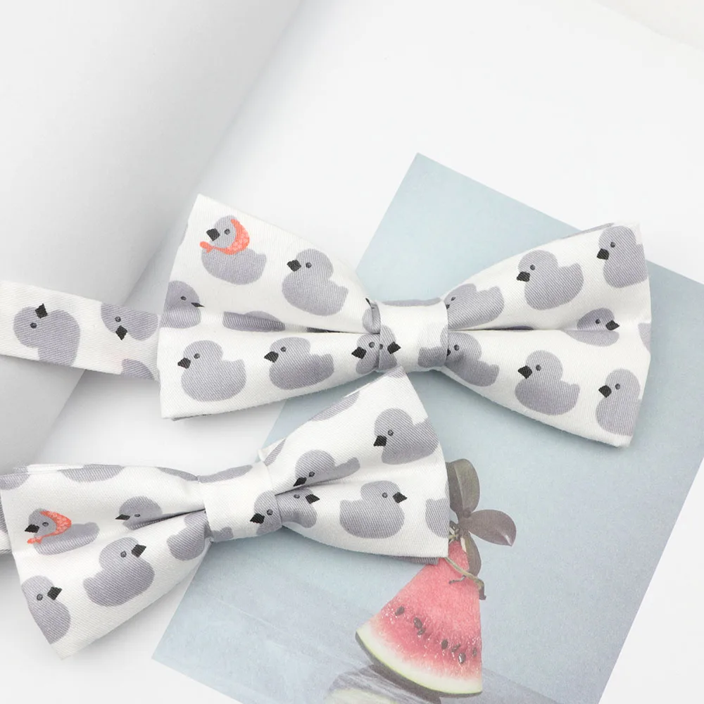 Set 9 Комплекты для родителей и детей с мультяшными фруктами и животными, галстук-бабочка с принтом, милые хлопковые детские аксессуары для домашних животных, мужские вечерние галстуки-бабочки на свадьбу - Цвет: Set 9