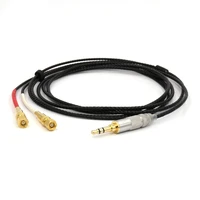 2m 4 cores 5n ofc copper silver plated cable headphone upgrade cable for hifiman he 5 he 6 he 400 he 500 he560