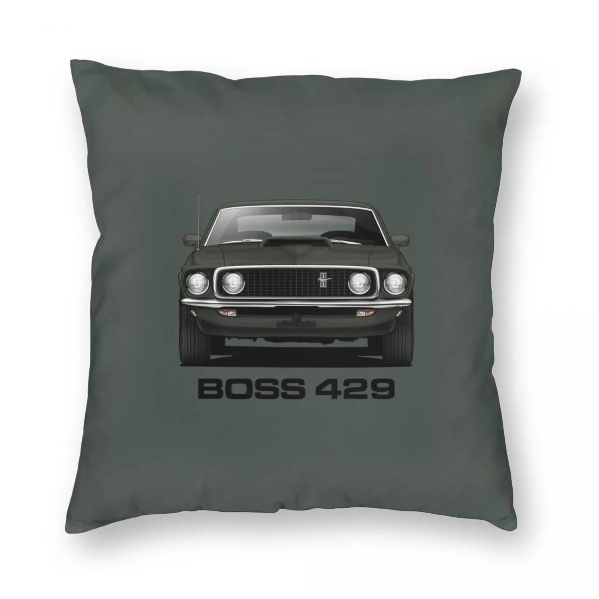 

1969 г., Mustang Boss, 429, квадратный Чехол на подушку, из полиэстера и льна, бархатный, креативный декоративный чехол на молнии, накидка на подушку, Че...