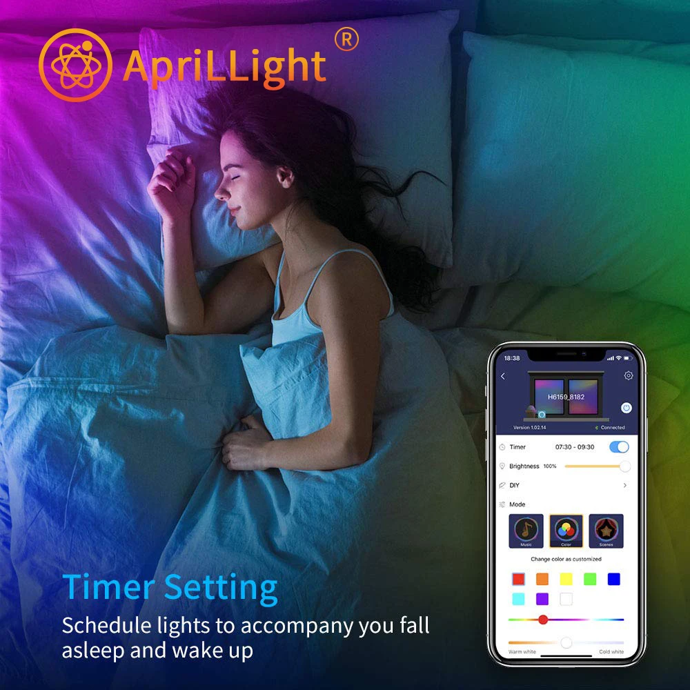 

5M 10M WiFi LED Strip Light RGB Waterproof SMD 5050 DC12V RGB String Diode Flexible Ribbon Strip Light WiFi Contoller+Adapter