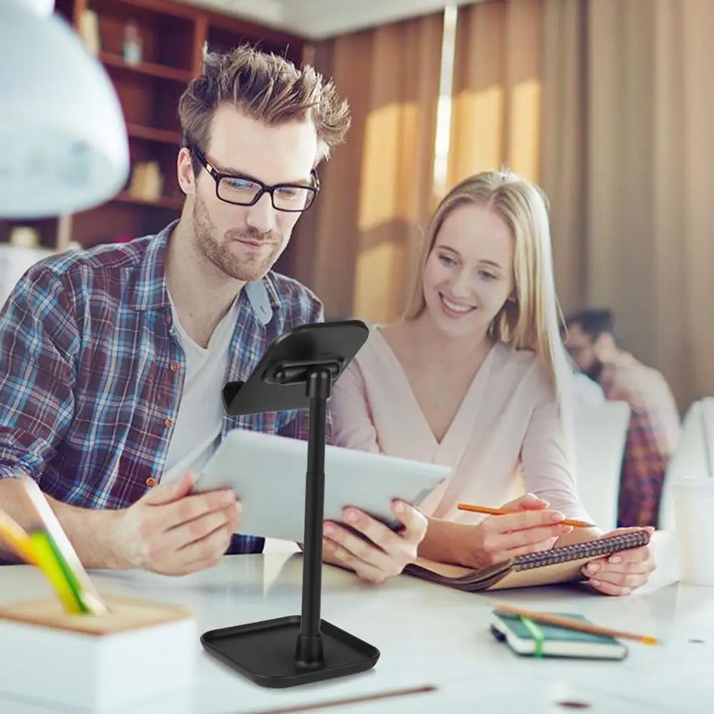 

New Adjustable Desktop Phone Stand Tripod for iPad iPhone Universal Metal Desktop Tablet PC for Huawei Stand Tripod